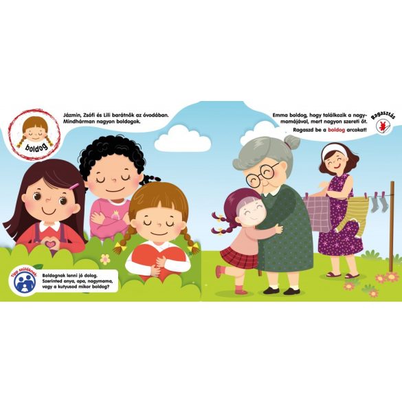 Érzelmek - Okoskák ovija mini -  48 db matrica