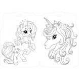 Csillám unikornis kifestője 5+