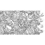 Hová bújt Pufikornis?  Keresgélj és színezz!