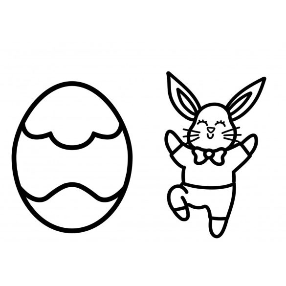 Ugribugri nyuszicsalád kifestő