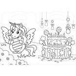 Unikornisok húsvétja - kifestő gyerekeknek