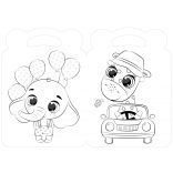 Bájos állatkák kifestője