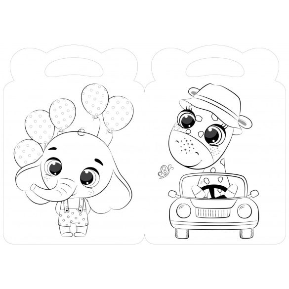 Bájos állatkák kifestője