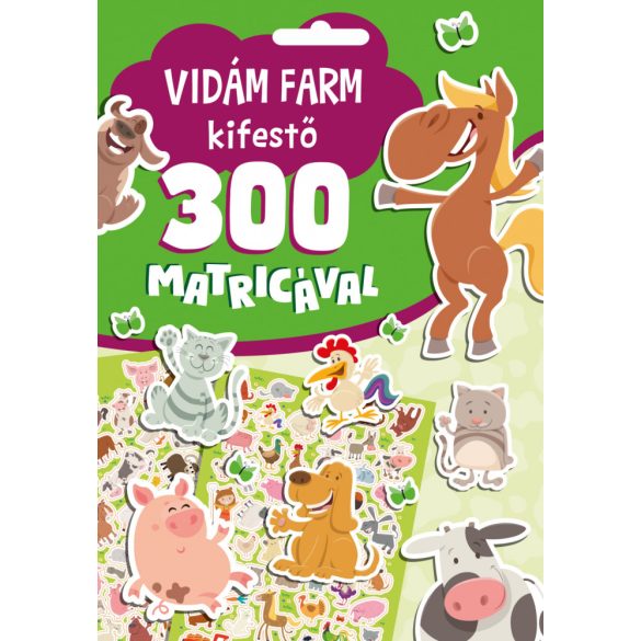 Vidám farm kifestő 300 matricával