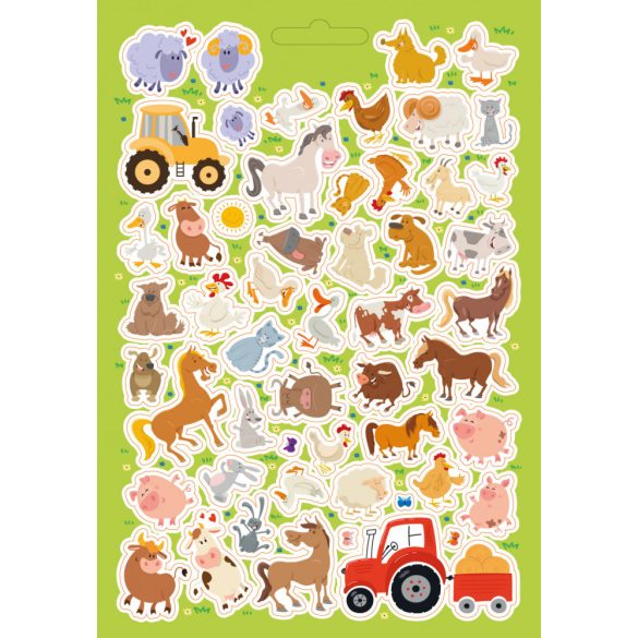 Vidám farm kifestő 300 matricával