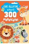 Cuki állatok kifestő 300 matricával