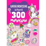 Unikornisok kifestő 300 matricával
