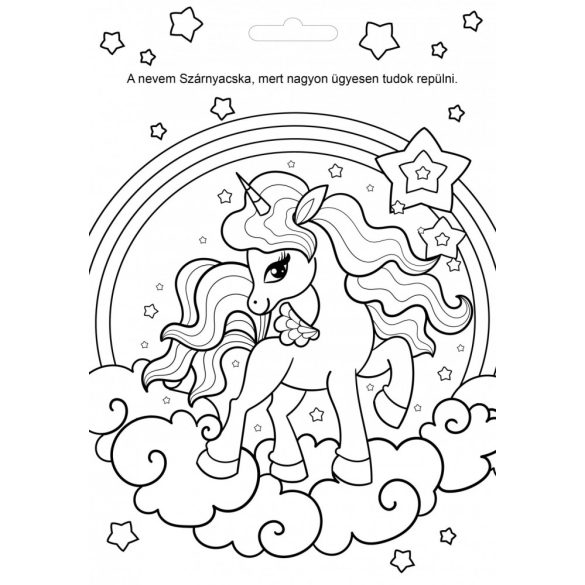 Unikornisok kifestő 300 matricával