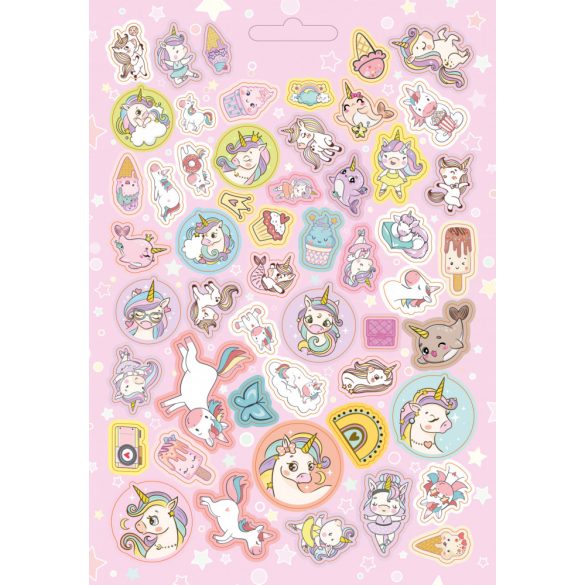 Unikornisok kifestő 300 matricával