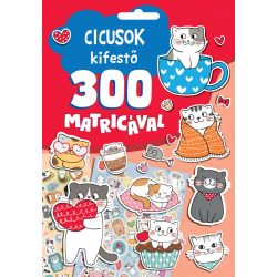 Cicusok kifestő 300 matricával