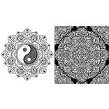 Mandala színezőkönyv