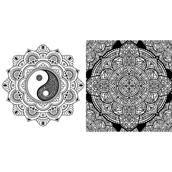 Mandala színezőkönyv