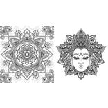 Mandala színezőkönyv