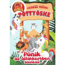 Pöttyöske: Pónik az állatkertben színező