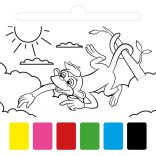 Fesd ki a dzsungelt! 6 színű festékpalettával minden oldalon