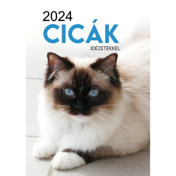 Naptár - cicák idézetekkel 2024