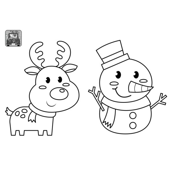 Kis téli színezőm Több mint 60 matricával