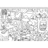 Kiskarácsony - matricás versikés kifestő több mint 60 matricával 