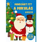 Mindjárt itt a mikulás kifestő több mint 60 matricával