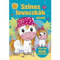 Színes lovacskák kifestő
