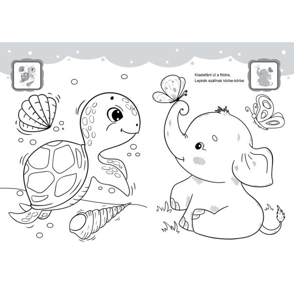 Kedves kis állatkáim - kifestő