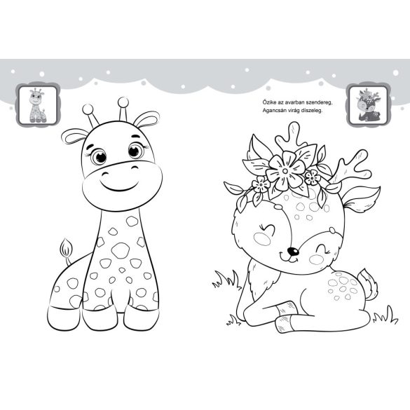 Kedves kis állatkáim - kifestő