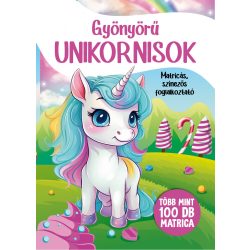   Gyönyörű unikornisok- Matricás, színezős foglalkoztató