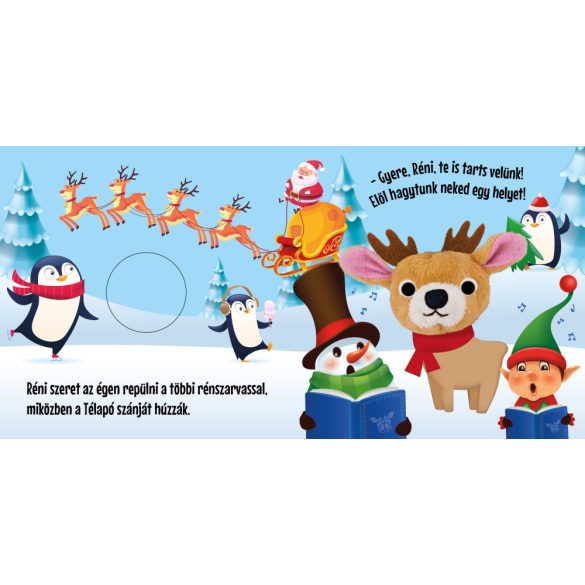 Merre jársz, Réni? - ujjbábos kartonkönyv