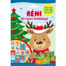   Réni téli rajzos feladványai - Több mint 100 db matricával