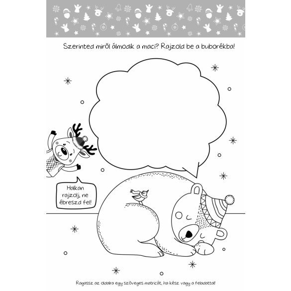 Réni téli rajzos feladványai - Több mint 100 db matricával