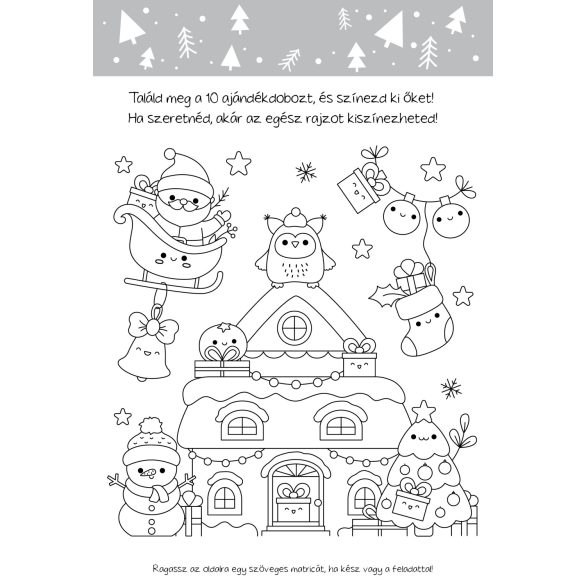 Mikulás rajzos feladványai - Több mint 100 db matricával