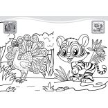 Legszínesebb állatok - kifestő gyerekeknek