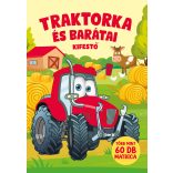 Traktorka és barátai kifestő új