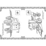 Traktorka és barátai kifestő új