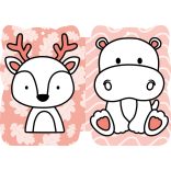 Cuki állatok - kifestő kicsiknek