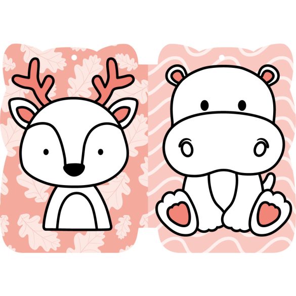 Cuki állatok - kifestő kicsiknek