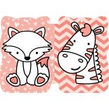 Cuki állatok - kifestő kicsiknek