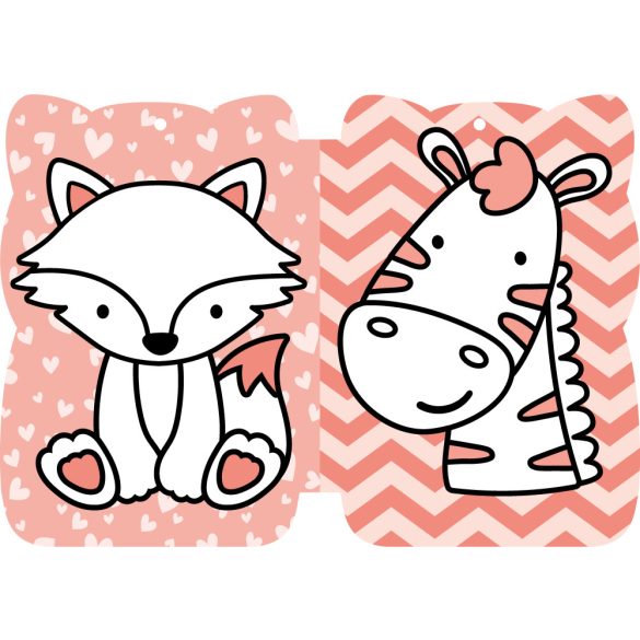 Cuki állatok - kifestő kicsiknek