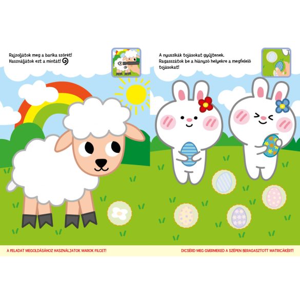 Első húsvéti matricás foglalkoztatóm