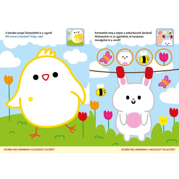 Első húsvéti matricás foglalkoztatóm