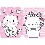 Édes kiscicák - kifestő kicsiknek