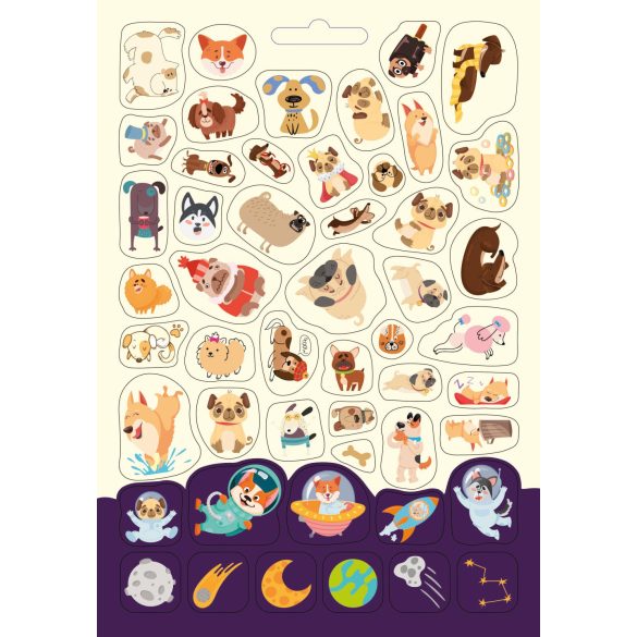 Kutyusok készségfejlesztő 300 matricával