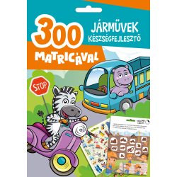 Járművek készségfejlesztő - 300 matricával