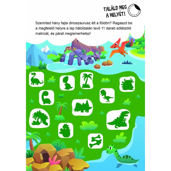 Dinós készségfejlesztő - 300 matricával