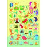 Dinós készségfejlesztő - 300 matricával