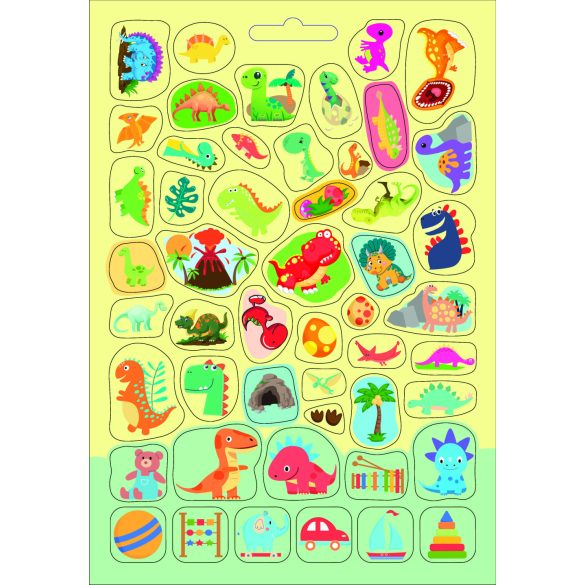 Dinós készségfejlesztő - 300 matricával