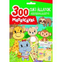 Cuki állatok készségfejlesztő - 300 matricával