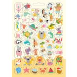 Cuki állatok készségfejlesztő - 300 matricával