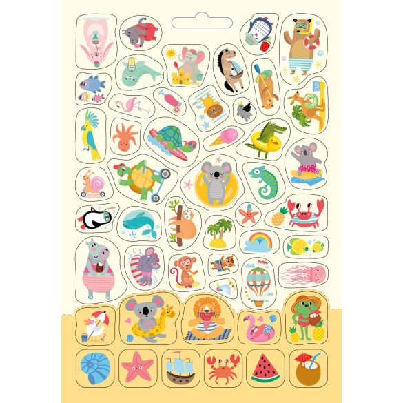 Cuki állatok készségfejlesztő - 300 matricával