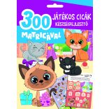 Játékos cicák készségfejlesztő 300 matricával